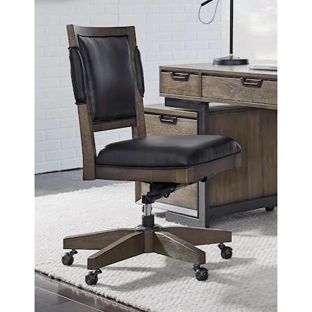 Contemporary Office Chair with Cushioned Seat